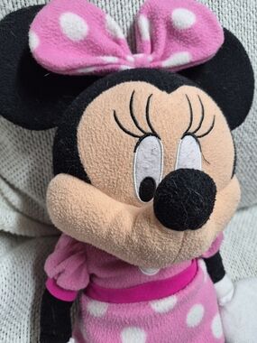 Disney Minnie Mouse Plush in Pink with Polka Dot Bow